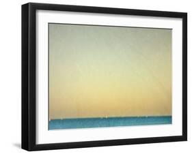 Sailboats under Pearl Sky-Robert Cattan-Framed Photographic Print