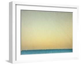 Sailboats under Pearl Sky-Robert Cattan-Framed Photographic Print