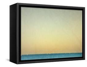 Sailboats under Pearl Sky-Robert Cattan-Framed Stretched Canvas