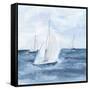 Sailboats V-Chris Paschke-Framed Stretched Canvas