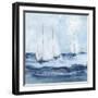 Sailboats VII-Chris Paschke-Framed Art Print