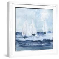 Sailboats VII-Chris Paschke-Framed Art Print