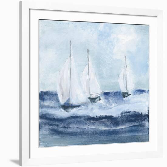 Sailboats VII-Chris Paschke-Framed Art Print