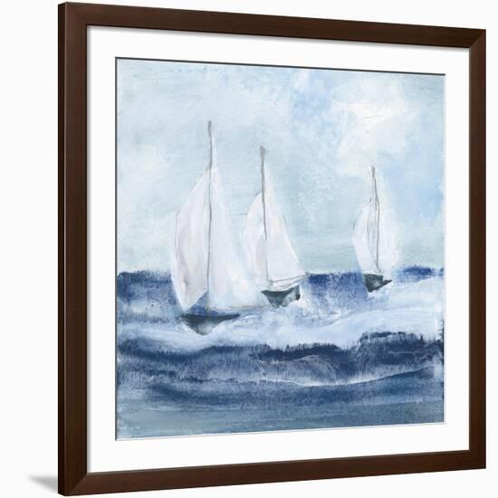 Sailboats VII-Chris Paschke-Framed Art Print