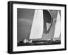 Sailboats Weatherly and Australian Contender Gretel in America's Cup Races-George Silk-Framed Photographic Print