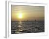 Sailboats with Sunset-Michael Brown-Framed Photographic Print