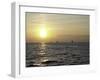 Sailboats with Sunset-Michael Brown-Framed Photographic Print