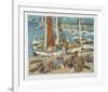 Sailboats-Eugene Baboulene-Framed Collectable Print