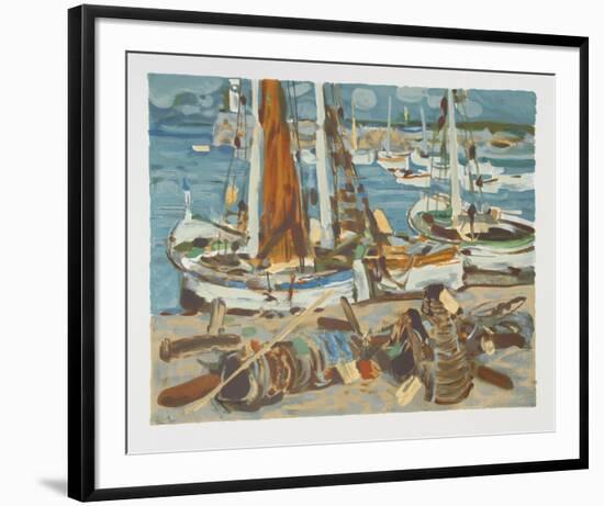 Sailboats-Eugene Baboulene-Framed Collectable Print