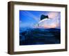 Sailfish Flying over Blue Sea Ocean Use for Marine Life and Beautiful Aquatic Nature-khunaspix-Framed Photographic Print