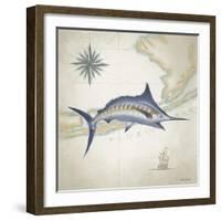 Sailfish Map I-Rick Novak-Framed Art Print