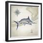 Sailfish Map I-Rick Novak-Framed Art Print