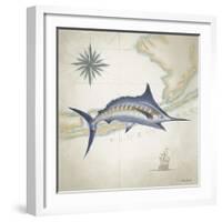 Sailfish Map I-Rick Novak-Framed Art Print