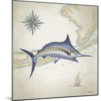 Sailfish Map I-Rick Novak-Mounted Art Print