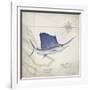 Sailfish Map II-Rick Novak-Framed Art Print