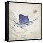 Sailfish Map II-Rick Novak-Framed Stretched Canvas