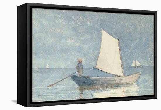 Sailing a Dory, 1880-Winslow Homer-Framed Stretched Canvas