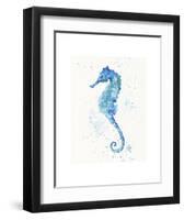 Sailing Along (Seahorse)-Sillier than Sally-Framed Art Print