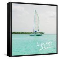 Sailing Along the Island I-Acosta-Framed Stretched Canvas