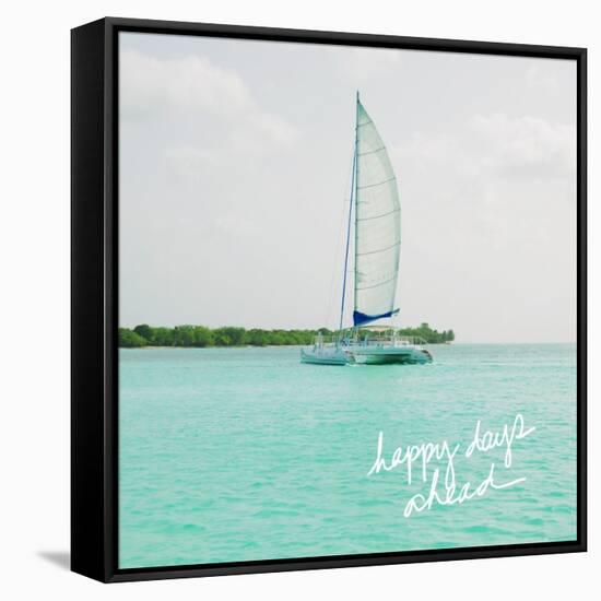 Sailing Along the Island I-Acosta-Framed Stretched Canvas