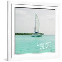 Sailing Along the Island I-Acosta-Framed Premium Giclee Print