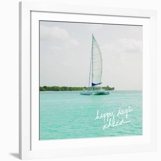 Sailing Along the Island I-Acosta-Framed Premium Giclee Print