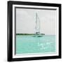 Sailing Along the Island I-Acosta-Framed Premium Giclee Print