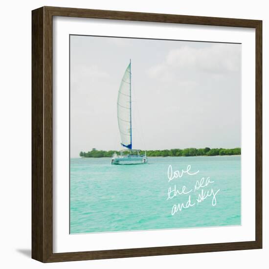 Sailing Along the Island II-Acosta-Framed Art Print