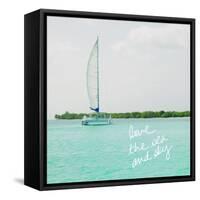 Sailing Along the Island II-Acosta-Framed Stretched Canvas