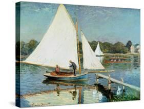 Sailing at Argenteuil, c.1874-Claude Monet-Stretched Canvas