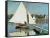 Sailing at Argenteuil, c.1874-Claude Monet-Framed Stretched Canvas