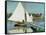 Sailing at Argenteuil, c.1874-Claude Monet-Framed Stretched Canvas