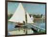 Sailing at Argenteuil, c.1874-Claude Monet-Framed Premium Giclee Print