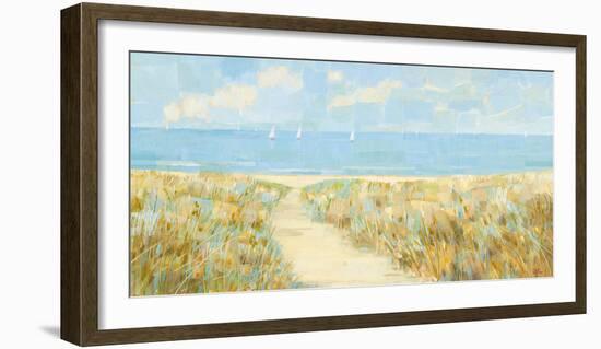 Sailing at Sandy Bay-Hazel Barker-Framed Giclee Print