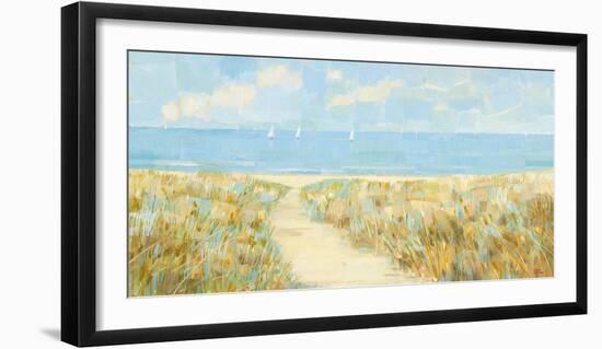 Sailing at Sandy Bay-Hazel Barker-Framed Giclee Print