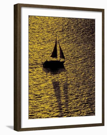 Sailing at Sunset, Ft Myers, Florida, USA-Maresa Pryor-Framed Photographic Print