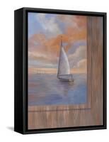 Sailing at Sunset II-Vivien Rhyan-Framed Stretched Canvas