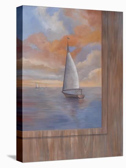 Sailing at Sunset II-Vivien Rhyan-Stretched Canvas