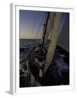 Sailing at Sunset, Ticonderoga Race-Michael Brown-Framed Premium Photographic Print