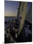 Sailing at Sunset, Ticonderoga Race-Michael Brown-Mounted Premium Photographic Print