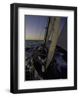 Sailing at Sunset, Ticonderoga Race-Michael Brown-Framed Premium Photographic Print