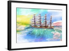 Sailing Away 4-Ata Alishahi-Framed Giclee Print