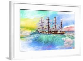 Sailing Away 4-Ata Alishahi-Framed Giclee Print