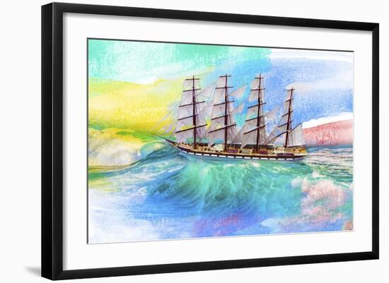 Sailing Away 4-Ata Alishahi-Framed Giclee Print