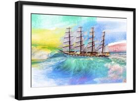 Sailing Away 4-Ata Alishahi-Framed Giclee Print