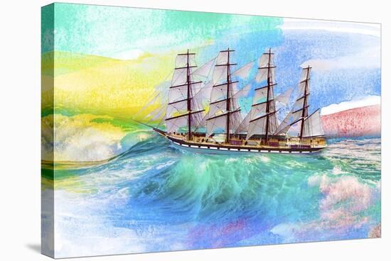 Sailing Away 4-Ata Alishahi-Stretched Canvas