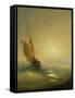 Sailing Barge at Sunset, 1856-Ivan Konstantinovich Aivazovsky-Framed Stretched Canvas