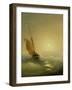 Sailing Barge at Sunset, 1856-Ivan Konstantinovich Aivazovsky-Framed Premium Giclee Print