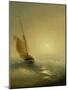 Sailing Barge at Sunset, 1856-Ivan Konstantinovich Aivazovsky-Mounted Premium Giclee Print