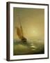 Sailing Barge at Sunset, 1856-Ivan Konstantinovich Aivazovsky-Framed Giclee Print